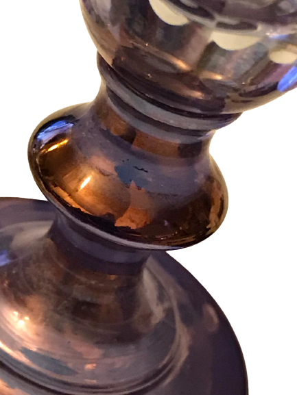 3 ADET EL KESME OSMANLI CAM KADEH 9 CM BOYUNDADIR