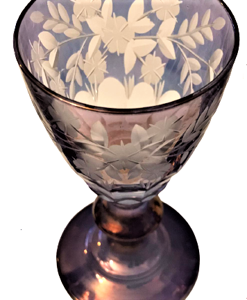 3 ADET EL KESME OSMANLI CAM KADEH 9 CM BOYUNDADIR