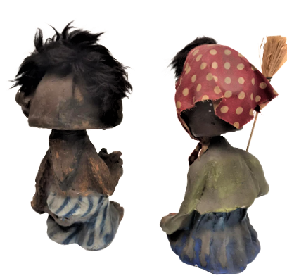 HEİNZE ALMAN EL YAPIM SALLABAŞ FİGÜR  EŞ KARI KOCA 