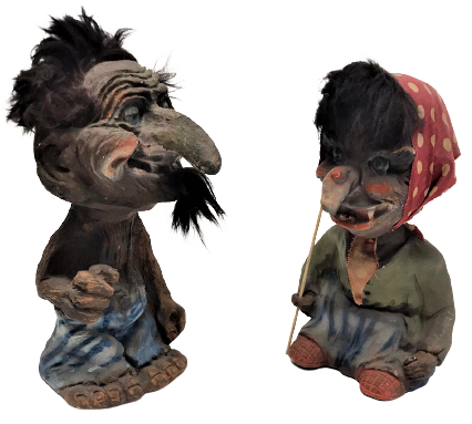 HEİNZE ALMAN EL YAPIM SALLABAŞ FİGÜR  EŞ KARI KOCA 