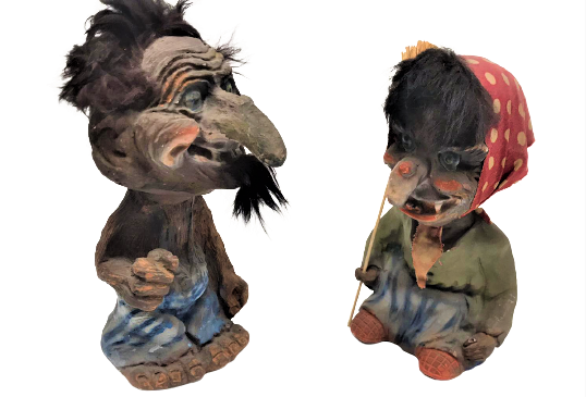 HEİNZE ALMAN EL YAPIM SALLABAŞ FİGÜR  EŞ KARI KOCA 