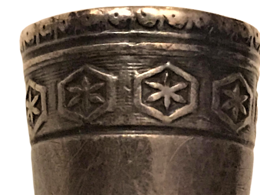 OSMANLI DAMGALI GÜMÜŞ DİKİŞ TERZİ YÜKSÜK 