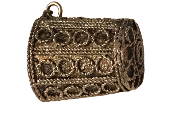 OSMANLI GÜMÜŞ KAPLAMA YÜKSÜK ÜZERİ EL İŞLİ SÜSLEMELİ YÜZÜKLÜ MODEL