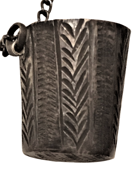 OSMANLI GÜMÜŞ YÜKSÜK ÜZERİ KALEM İŞLİ YÜZÜKLÜ MODEL