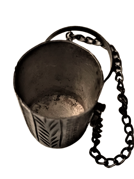 OSMANLI GÜMÜŞ YÜKSÜK ÜZERİ KALEM İŞLİ YÜZÜKLÜ MODEL