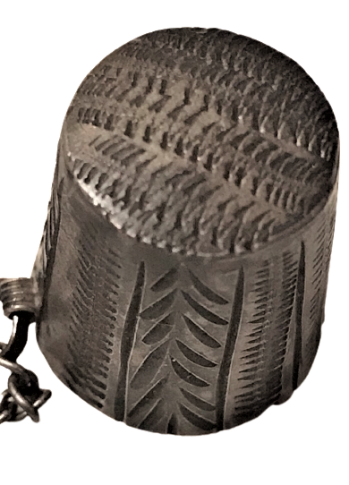 OSMANLI GÜMÜŞ YÜKSÜK ÜZERİ KALEM İŞLİ YÜZÜKLÜ MODEL