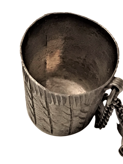 OSMANLI GÜMÜŞ YÜKSÜK ÜZERİ KALEM İŞLİ YÜZÜKLÜ MODEL