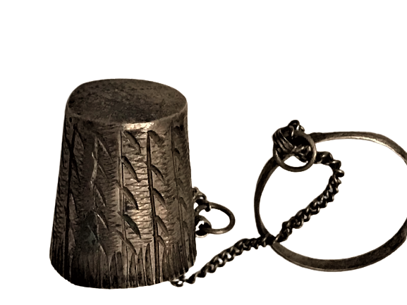 OSMANLI GÜMÜŞ YÜKSÜK ÜZERİ KALEM İŞLİ YÜZÜKLÜ MODEL