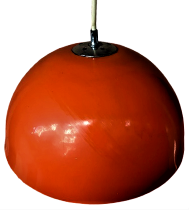 RETRO FBERGLAS ORANJ PORTAKAL RENKDE COK TEMİZ SALLAMA İÇ MEKAN AYDINLATMA LAMBASI