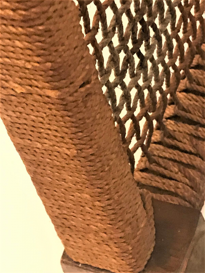 1920 OSMANLI 2 ADET EL ÖRME EGİRME İP İŞİ OTURMA VE DAYANMA YERİ EL TORNA MASİF AHŞAP SANDALYE