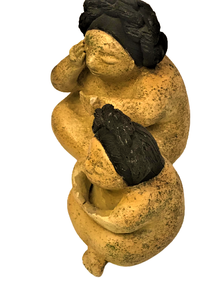 ANADOLU ANALI KIZLI FIRINLANMIŞ PİŞMİŞ TOPRAKDAN TERRACOTTA ORJİNAL