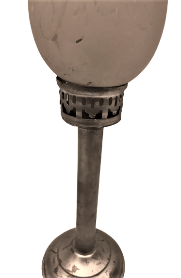 ASANSÖRLÜ METAL MEKANİK  MUMLU 2 ADET ŞAMDAN BUZLU CİCEKLİ CAMLI