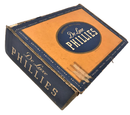 DE LUXE PHILLIES 25 ADETLİK AHŞAP KAPAKLI PURO KUTUSU