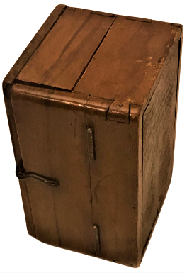 OSMANLI CİFT TARAFLI MENTEŞELİ KIYMETLİ EŞYA SAKLAMA KUTUSU 