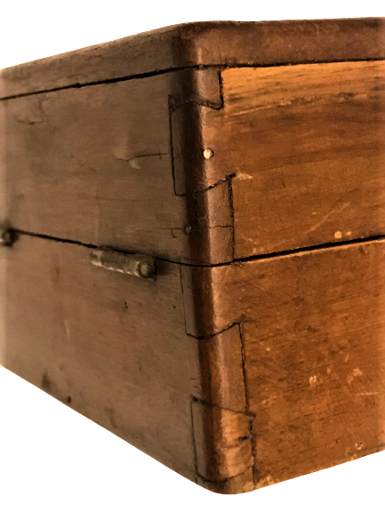 OSMANLI CİFT TARAFLI MENTEŞELİ KIYMETLİ EŞYA SAKLAMA KUTUSU 