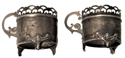 OSMANLI DAMGALI CİFT ISTAKA ÜZERİ KALEM İŞLİ GÜMÜŞ 