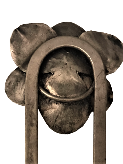 OSMANLI EL YAPIM TOPUZ TOPLANAN SACLARA TAKILAN CİFT İGNELİ UCU GÜL TOKA FİLKETE