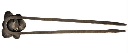 OSMANLI EL YAPIM TOPUZ TOPLANAN SACLARA TAKILAN CİFT İGNELİ UCU GÜL TOKA FİLKETE