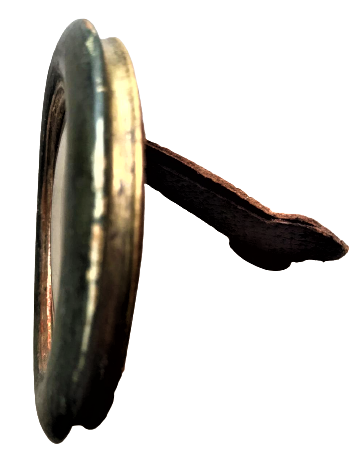 OSMANLI  EL YAPIM KÖK BOYAMA  AHŞAP OVAL CERCEVESİNDE  İCERSİNDE  SULTAN RESAT  RESİMLİ 9.5 X 6.5 CM