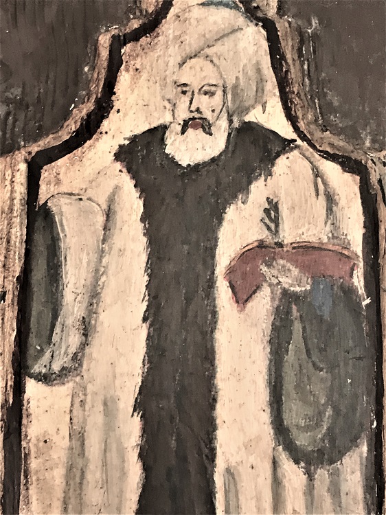 AHŞAP ÜZERİ YAGLI BOYA KAFTANLI ELİNDE KİTABI KANUNİ SULTAN SÜLEYMAN TAVSİRİ 