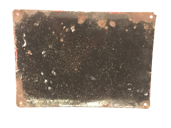 1927 EMAYE BOMBELİ KIRMIZI BEYAZ EGRİDUT SOKAK TABELASI  iSTANBULUN ENTERESAN SOKAK ADLARINDAN OLAN EMAYE TABELA