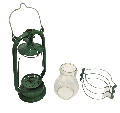 FEUERHAND NR 423 GERMANY  D.R.G.M  CAMLI FİTİLLİ GAZ YAGI LAMBASI 1920 