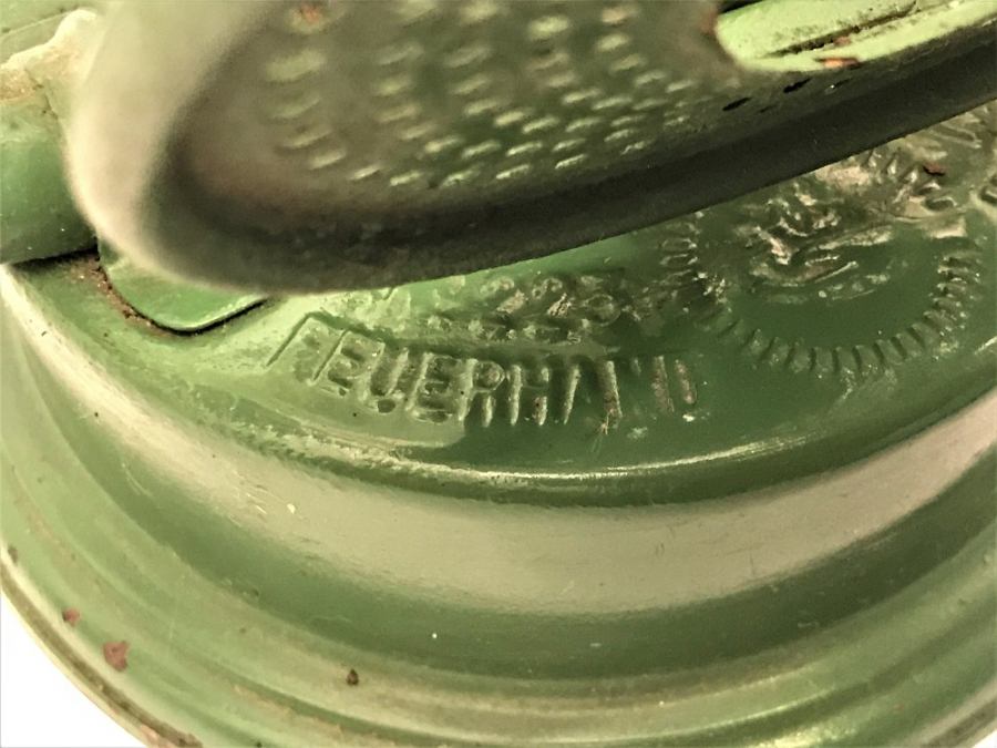 FEUERHAND NR 423 GERMANY  D.R.G.M  CAMLI FİTİLLİ GAZ YAGI LAMBASI 1920 