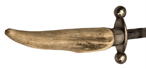 İTALYAN GEYİK SAPLI EL YAPIM ÖZEL TASARIM CELİK AVCI BICAGI VE MASAT 