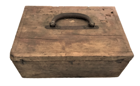 KENDİ KUTUSUNDA AHŞAP LOGO OYUNCAK FARKLI GEOMETRİK KESİLMİŞ BOY VE ŞEKİLLERDE 1940 YILLAR