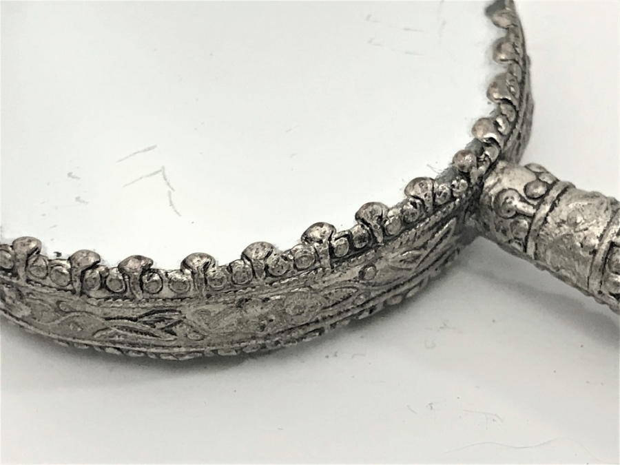 JADE SAP ÜZERİ EL BOYAMA UZAK DOGU MAKYAJ AYNASI 