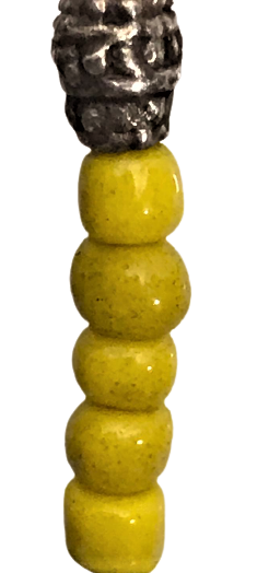 OSMANLI ÖZEL EL YAPIM TEK TEK  ERİTME RENKLİ CAM BONCUKLARDAN DİZİLMİŞ BAYAN  KÖLYE 