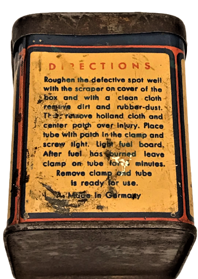 1950 PROTEX VULCANIZING PATCH UNITS KAPAGI TÖRPÜ LASTİK TAMİR TAKIMI KUTUSU