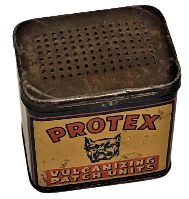 1950 PROTEX VULCANIZING PATCH UNITS KAPAGI TÖRPÜ LASTİK TAMİR TAKIMI KUTUSU