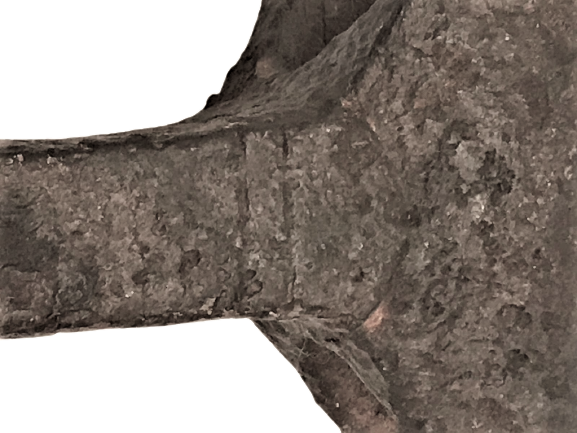 OSMANLI TULUMBACILARIN  KULLANDIGI SICAK DOGME  CELİK ÜZERİ EL İŞLEME  KULLANDIGI  BALTA