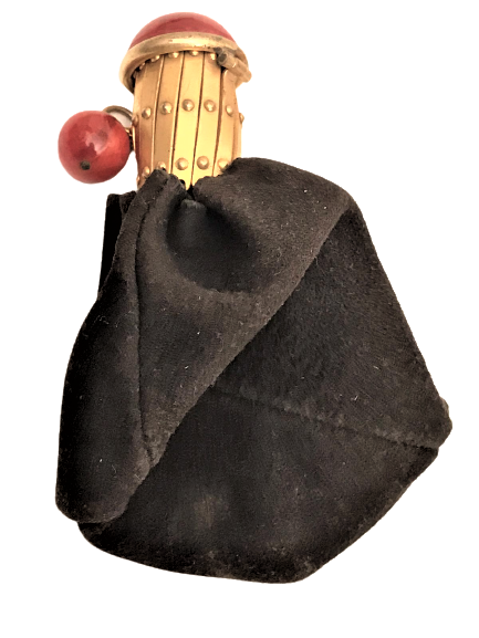 SUET AGIZ KISMI TAŞLI METAL ACILAN KESE  