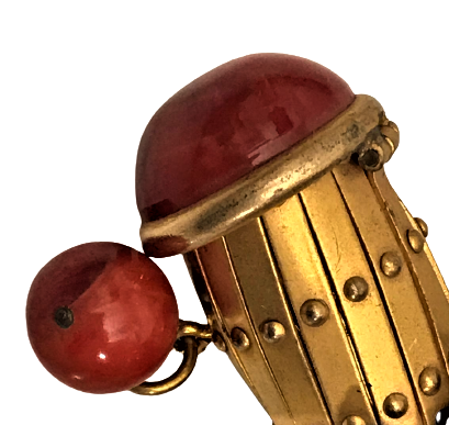 SUET AGIZ KISMI TAŞLI METAL ACILAN KESE  