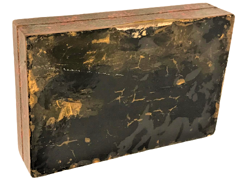 ÜZERİ EL BOYAMA KUŞLU KAPAKLI MUCEVHER KUTUSU