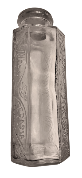 THERAPİE THERAPY TERAPIA AUX HERBES HERBARIO HERBAL  DER GRÜNE PUNKT SAVE & RECYCLE KABARTMA YAZILI KAPAKLI CAM ŞİŞE