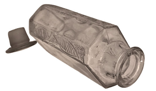 THERAPİE THERAPY TERAPIA AUX HERBES HERBARIO HERBAL  DER GRÜNE PUNKT SAVE & RECYCLE KABARTMA YAZILI KAPAKLI CAM ŞİŞE