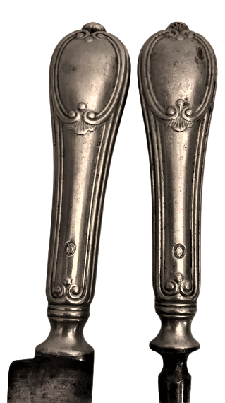 AUSTRİA BERNDORF ALPACCA  ANTİQUE SERVİS TAKIMI CELİK CATAL VE BICAK 