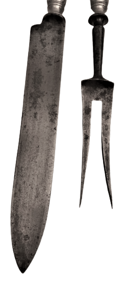 AUSTRİA BERNDORF ALPACCA  ANTİQUE SERVİS TAKIMI CELİK CATAL VE BICAK 