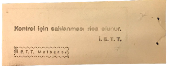 İSTANBUL İETT SİVİL BİLET 0088-0485 SERİ NO 100 KURUŞ 70 Lİ YILLAR 