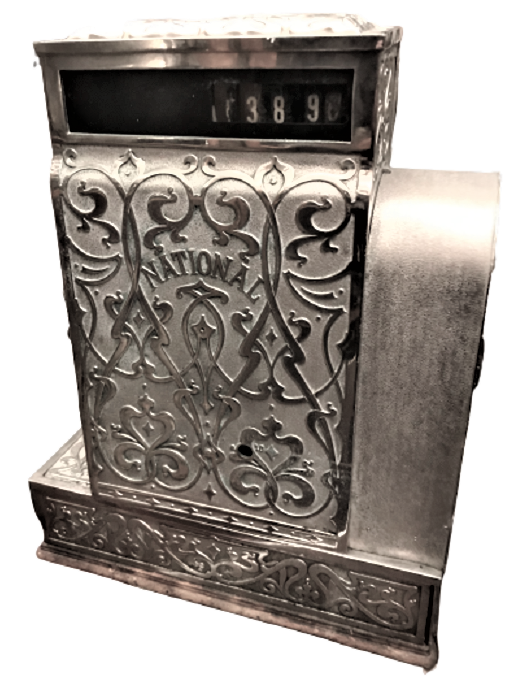 NATİONAL CASH REGİSTER 657 MEKANİK BRONZ YAZAR KASA 1800 YILLAR MEKANİK SERİ NO-856204657