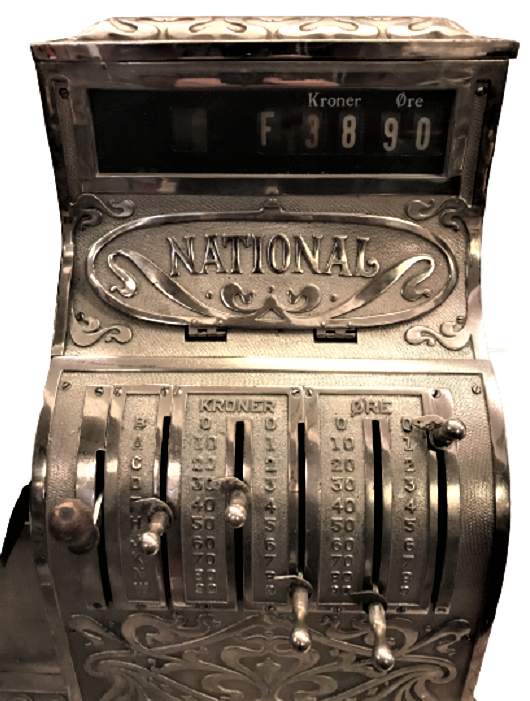 NATİONAL CASH REGİSTER 657 MEKANİK BRONZ YAZAR KASA 1800 YILLAR MEKANİK SERİ NO-856204657