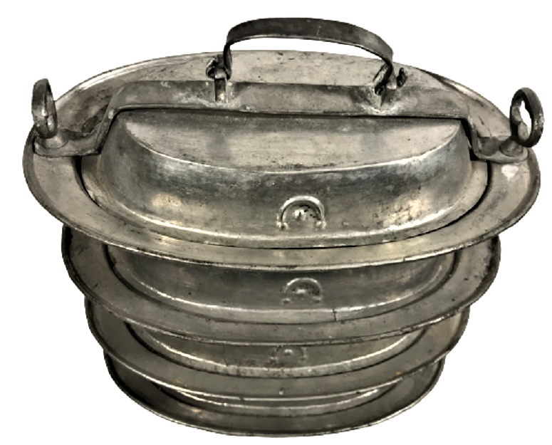 OSMANLI DÖRT KAB KAPAKLI ÜZERİ AY YILDIZLI KALAYLI BAKIR SEFERTASI