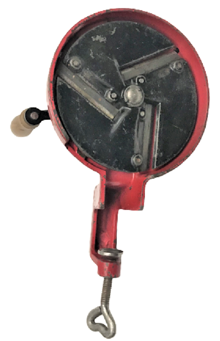 ANTİGUE DUTCH GEKA RUSTY BEAN SLİCER KIRMIZI DEMİR DÖKÜM GÖVDE EL KRANK FASULYE KESİCİ DOGRAYICI MUTFAK ALETİ