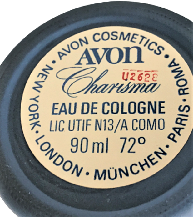  AVON CHARİSMA EAU DE COLONGNE LIC UTIF N13/A COMO FİGÜR  90ML 72° 