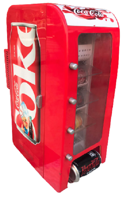 COCA COLA VERDİNG MACHİNE CAN KIRMIZI KUTU İÇECEK OTOMAT SOUTUCULU BUZ DOLAP
