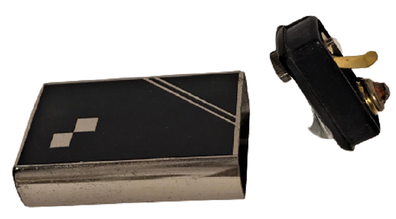 GÜMÜZ ÜZERİ SİYAH MİNELİ CEPDE TAŞINAN MERCEKLİ FENER