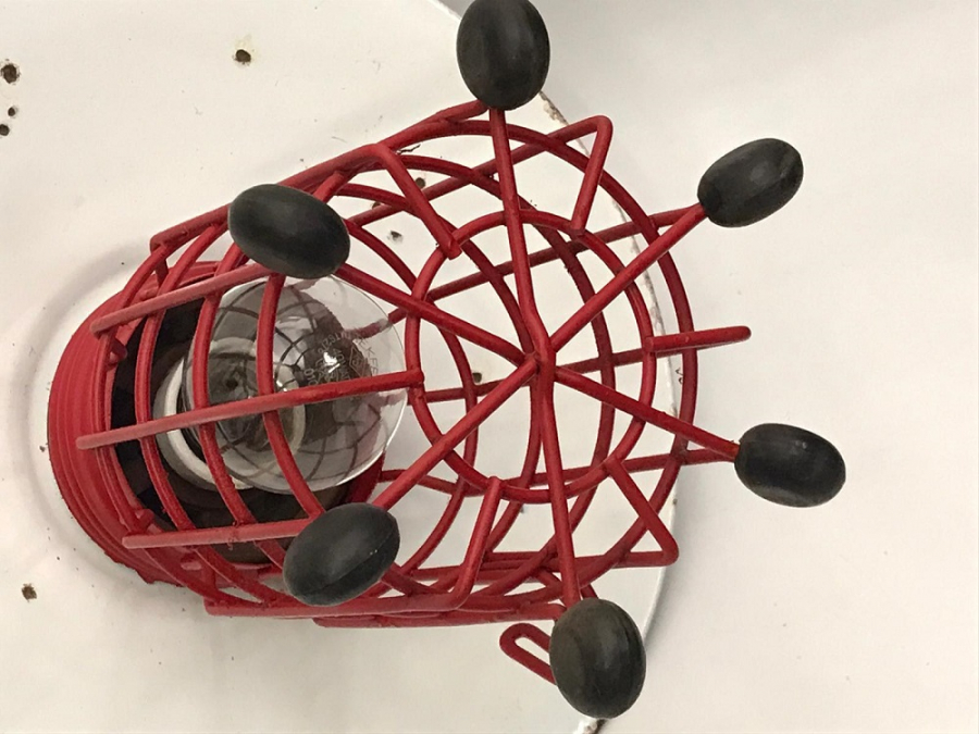 1920 USA EMAYE KORUYUCU LAMBA YERİ KAFESLİ SANAYİ LAMBA ENDÜSTRİYEL AYDINLATMA